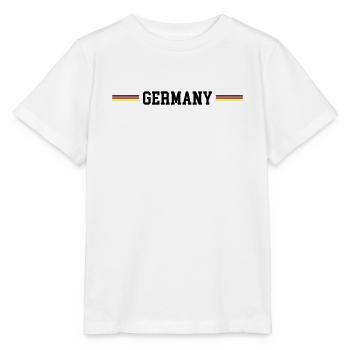 Germany Fahne - Stanley/Stella Kinder T-Shirt MINI CREATOR  - Weiß - Vorne - Maike (125cm)