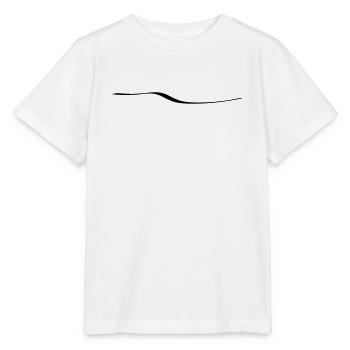 thin stroke swing curve underline line - Stanley/Stella MINI CREATOR Kids’ T-Shirt - white - Front - Maike (125cm)