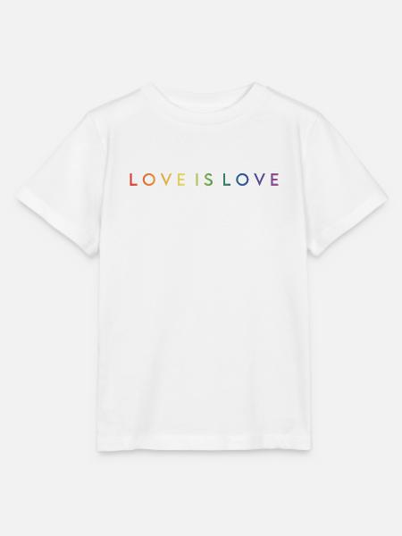 LOVE IS LOVE - Stanley/Stella Kinder T-Shirt MINI CREATOR - Weiß