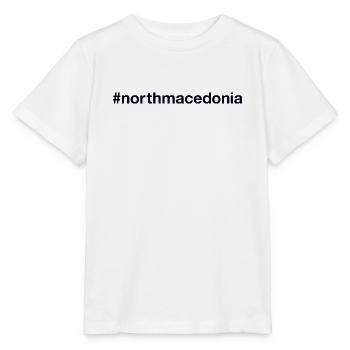 NORTH MACEDONIA Hashtag Nordmazedonien - Stanley/Stella Kinder T-Shirt MINI CREATOR  - Weiß - Vorne - Maike (125cm)