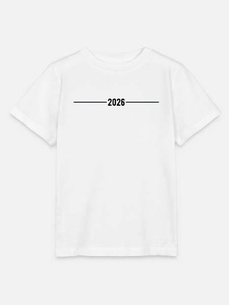 2026 - Jahr - Linie - Jahreswechsel - Stanley/Stella Kinder T-Shirt MINI CREATOR - Weiß