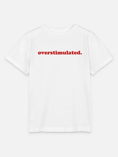 Lustige, überstimulierte, gestresste Mutter, introvertierte - Stanley/Stella Kinder T-Shirt MINI CREATOR - Weiß