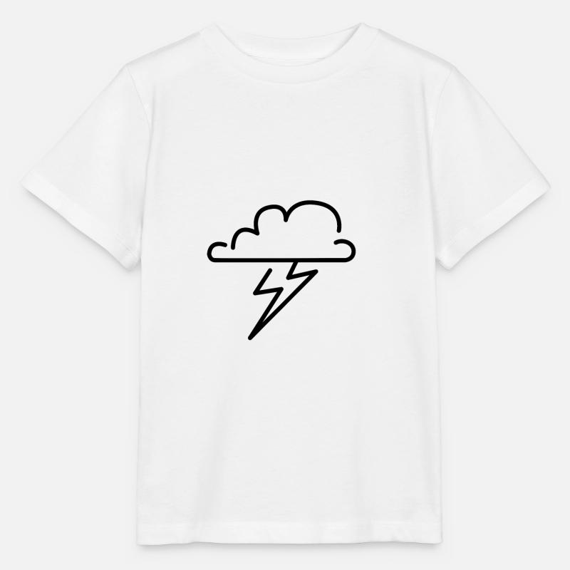 Clouds - Stanley/Stella MINI CREATOR Kids’ T-Shirt - white