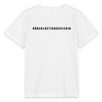 Härzbluetjurassierin Kanton Jura - Stanley/Stella Kinder T-Shirt MINI CREATOR  - Weiß - Vorne - Maike (125cm)