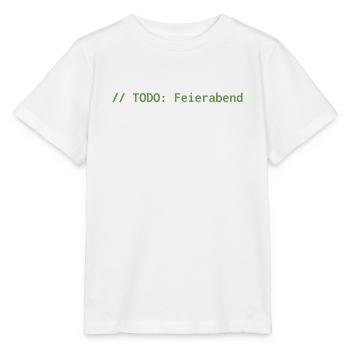 // TODO: Feierabend – Programmierer Shirt - Stanley/Stella Kinder T-Shirt MINI CREATOR  - Weiß - Vorne - Maike (125cm)