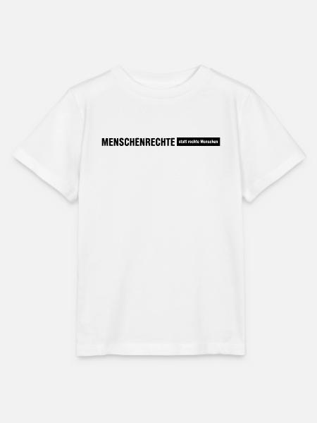 Menschenrechte Spruch Zeile - Stanley/Stella Kinder T-Shirt MINI CREATOR  - Weiß