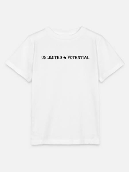 Unlimited_Potential_Star_Black - Stanley/Stella Kinder T-Shirt MINI CREATOR - Weiß