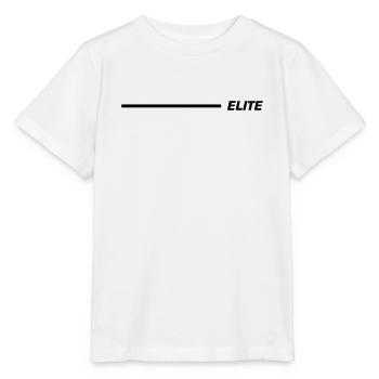 Elite Schriftzug Linie Schwarz - Stanley/Stella Kinder T-Shirt MINI CREATOR  - Weiß - Vorne - Maike (125cm)