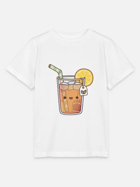 Kawaii Eis-Zitronentee - Stanley/Stella Kinder T-Shirt MINI CREATOR - Weiß