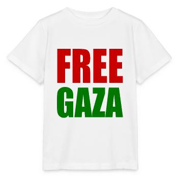 Free gaza - Stanley/Stella Kinder T-Shirt MINI CREATOR  - Weiß - Vorne - Maike (125cm)