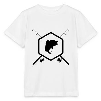 Angler - Fisherman - Angelrute - Sportfischer - Stanley/Stella Kinder T-Shirt MINI CREATOR  - Weiß - Vorne - Maike (125cm)