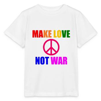 Make love not war - T-shirt bio MINI CREATOR Stanley/Stella Enfant - blanc - Devant - Maike (125cm)