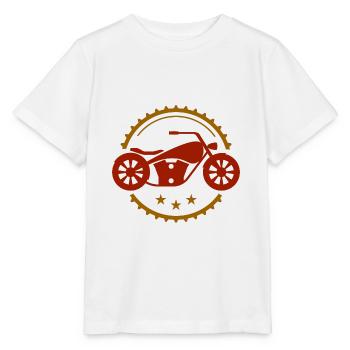 Moto - motorbike - Machine - Lifestyle - T-shirt bio MINI CREATOR Stanley/Stella Enfant - blanc - Devant - Maike (125cm)