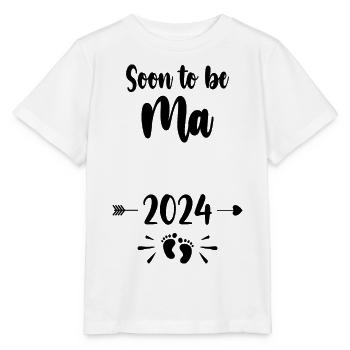 Ma Soon To Be Mom 2024 Mother Pregnant Kids Mother - Stanley/Stella MINI CREATOR Kids’ T-Shirt - white - Front - Maike (125cm)