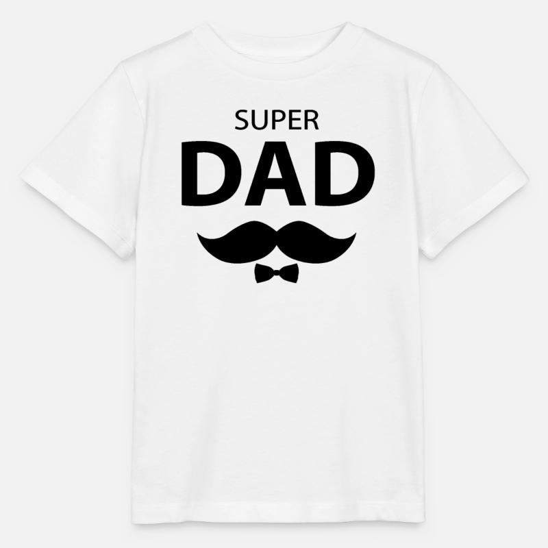 Super papa - T-shirt bio MINI CREATOR Stanley/Stella Enfant - blanc