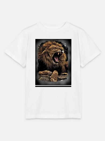 Löwe - Stanley/Stella Kinder T-Shirt MINI CREATOR - Weiß