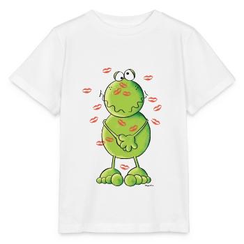Kiss Me Grenouille - T-shirt bio MINI CREATOR Stanley/Stella Enfant - blanc - Devant - Maike (125cm)