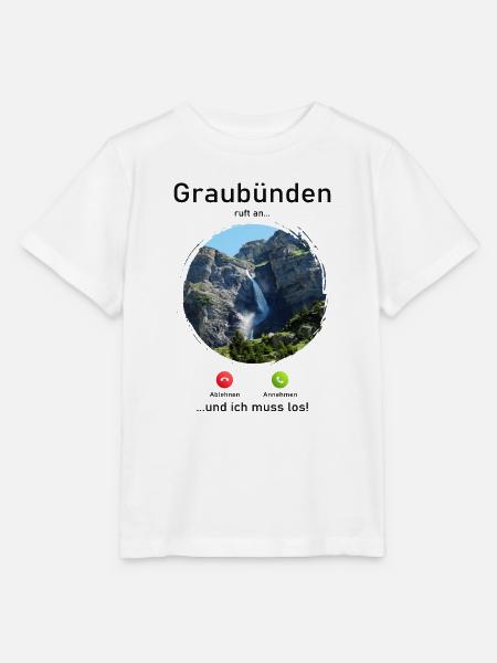 Graubünden Naturruf Design - Stanley/Stella Kinder T-Shirt MINI CREATOR - Weiß