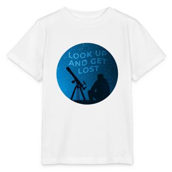View of the starry sky - Stanley/Stella MINI CREATOR Kids’ T-Shirt - white - Front - Maike (125cm)
