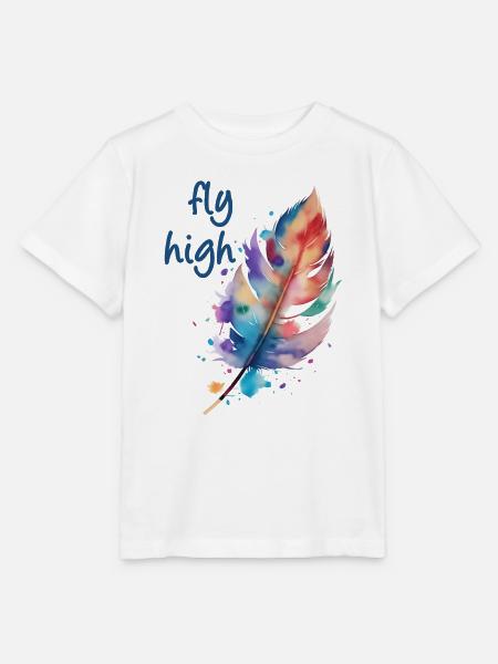 fly high - Stanley/Stella Kinder T-Shirt MINI CREATOR - Weiß