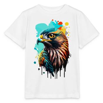 Falcon Colorful - Colorful Falcon - Goshawk Bird - Stanley/Stella MINI CREATOR Kids’ T-Shirt - white - Front - Maike (125cm)