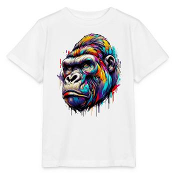 Gorilla - Stanley/Stella Kinder T-Shirt MINI CREATOR  - Weiß - Vorne - Maike (125cm)
