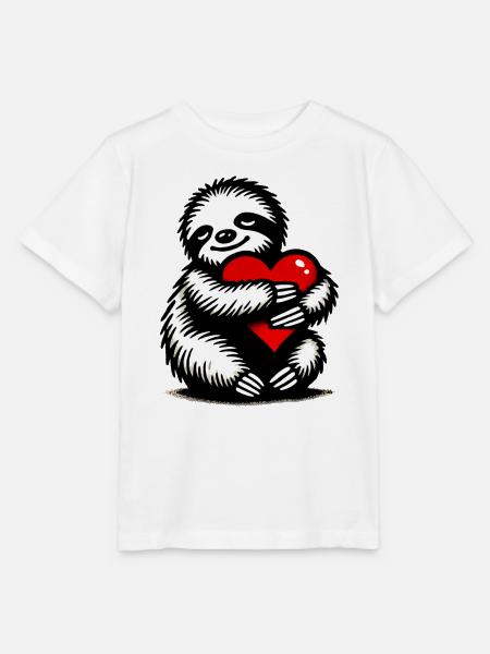Faultier - Stanley/Stella Kinder T-Shirt MINI CREATOR  - Weiß