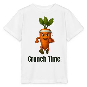 Crunch Time Karotte Held karikatur  - Stanley/Stella Kinder T-Shirt MINI CREATOR  - Weiß - Vorne - Maike (125cm)