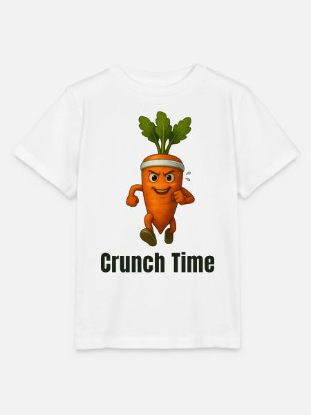 Crunch Time Karotte Held karikatur  - Stanley/Stella Kinder T-Shirt MINI CREATOR  - Weiß