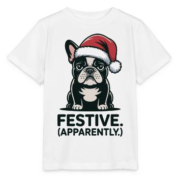 Ambiance festive de chat sombre et sombre de Noël - T-shirt bio MINI CREATOR Stanley/Stella Enfant - blanc - Devant - Maike (125cm)