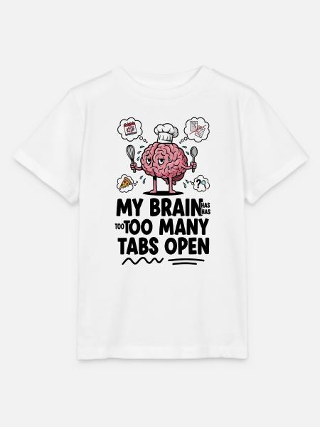 Brain Chef: Zu viele offene Tabs - Stanley/Stella Kinder T-Shirt MINI CREATOR - Weiß