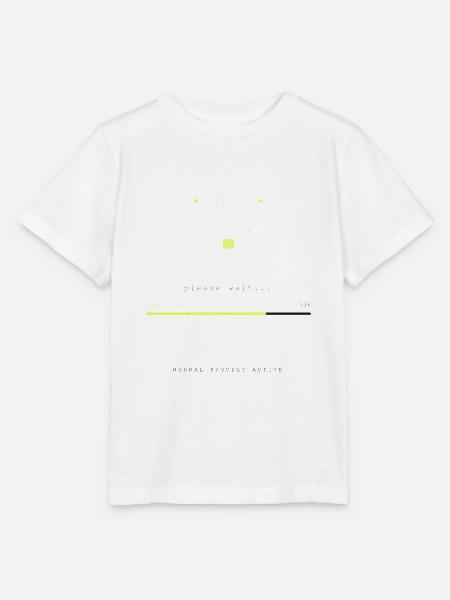 BRAIN.EXE LÄDT - Stanley/Stella Kinder T-Shirt MINI CREATOR  - Weiß