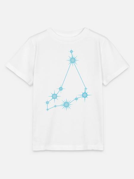Steinbockstern Sternbild Tierkreiszeichen Blau - Stanley/Stella Kinder T-Shirt MINI CREATOR - Weiß