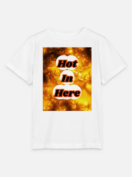 Heiß, ich bin hier. - Stanley/Stella Kinder T-Shirt MINI CREATOR  - Weiß