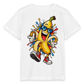 Cool Banana - Stanley/Stella MINI CREATOR Kids’ T-Shirt - white - Front - Maike (125cm)