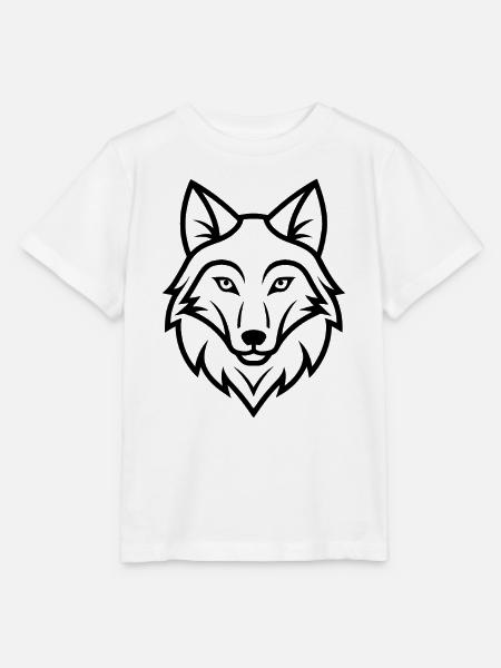 Wolfskopf - Stanley/Stella Kinder T-Shirt MINI CREATOR - Weiß