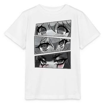 Herzaugen Manga Panels - Stanley/Stella Kinder T-Shirt MINI CREATOR  - Weiß - Vorne - Maike (125cm)