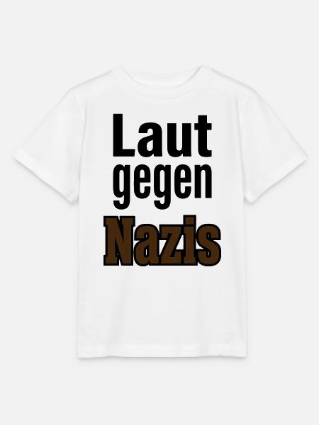 Laut Gegen Nazis – Statement  - Stanley/Stella Kinder T-Shirt MINI CREATOR  - Weiß