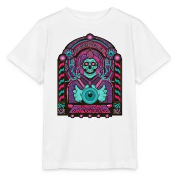 Fortune Teller Schädel Neon Tarot - Stanley/Stella Kinder T-Shirt MINI CREATOR  - Weiß - Vorne - Maike (125cm)