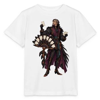 Kartenmagier im finsteren Mantel - Stanley/Stella Kinder T-Shirt MINI CREATOR  - Weiß - Vorne - Maike (125cm)