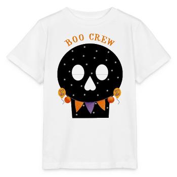 Starry Skull Boo Crew Halloween - Stanley/Stella Kinder T-Shirt MINI CREATOR  - Weiß - Vorne - Maike (125cm)