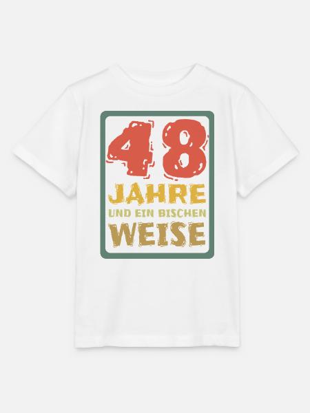 Weisheit 48 - Stanley/Stella Kinder T-Shirt MINI CREATOR - Weiß