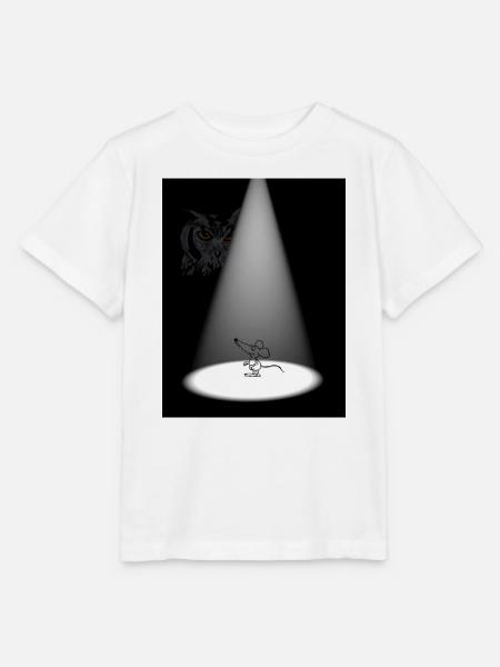 Lichtspot Maus im Rampenlicht - Stanley/Stella Kinder T-Shirt MINI CREATOR - Weiß