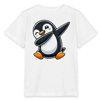 Penguin Dab A Cool Dancing Penguin Dabbing D - T-shirt bio MINI CREATOR Stanley/Stella Enfant - blanc - Devant - Maike (125cm)