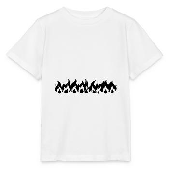 Série Flamme / Firerow - T-shirt bio MINI CREATOR Stanley/Stella Enfant - blanc - Devant - Maike (125cm)
