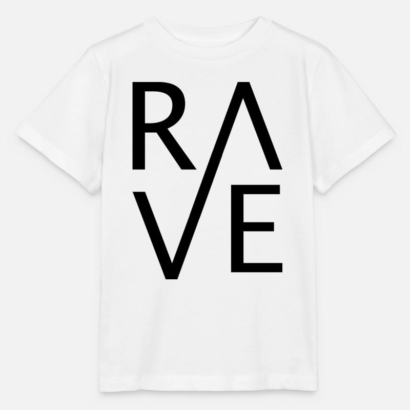 rave - Stanley/Stella MINI CREATOR Kids’ T-Shirt - white