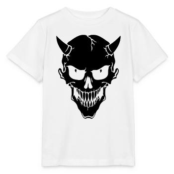 Devil - Stanley/Stella Kinder T-Shirt MINI CREATOR  - Weiß - Vorne - Maike (125cm)