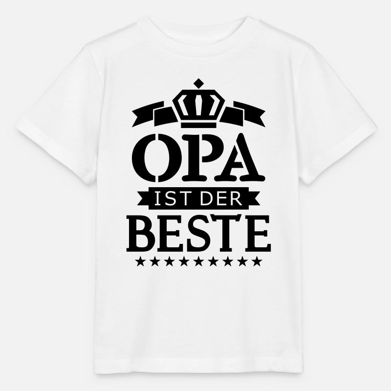 Opa ist der Beste - Stanley/Stella Kinder T-Shirt MINI CREATOR  - Weiß