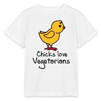 vegetarians - Stanley/Stella MINI CREATOR Kids’ T-Shirt - white - Front - Maike (125cm)