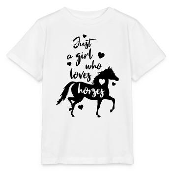 Pferde Liebe - Stanley/Stella Kinder T-Shirt MINI CREATOR  - Weiß - Vorne - Maike (125cm)